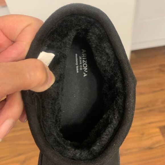 Arizona Jean Co Memory Foam Faux Suede Boots in Black Size 10 - Picture 7 of 10